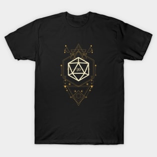 Dice Collector's D20 Dice Sacred Symbol T-Shirt